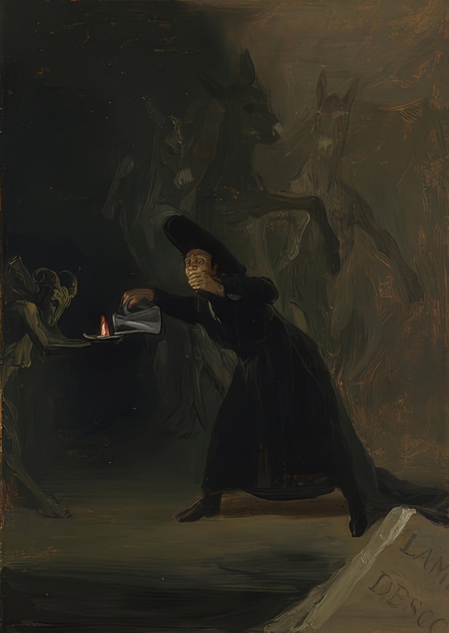 Eine Szene aus He Bewitched by Force von Antonio de Zamora. 1798 de Francisco de Goya