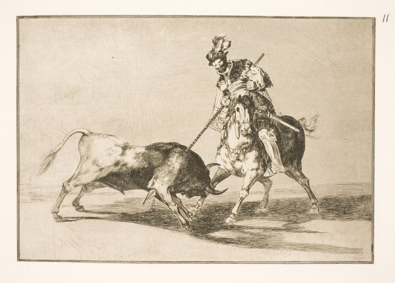 El Cid Campeador espeta outro touro de Francisco de Goya