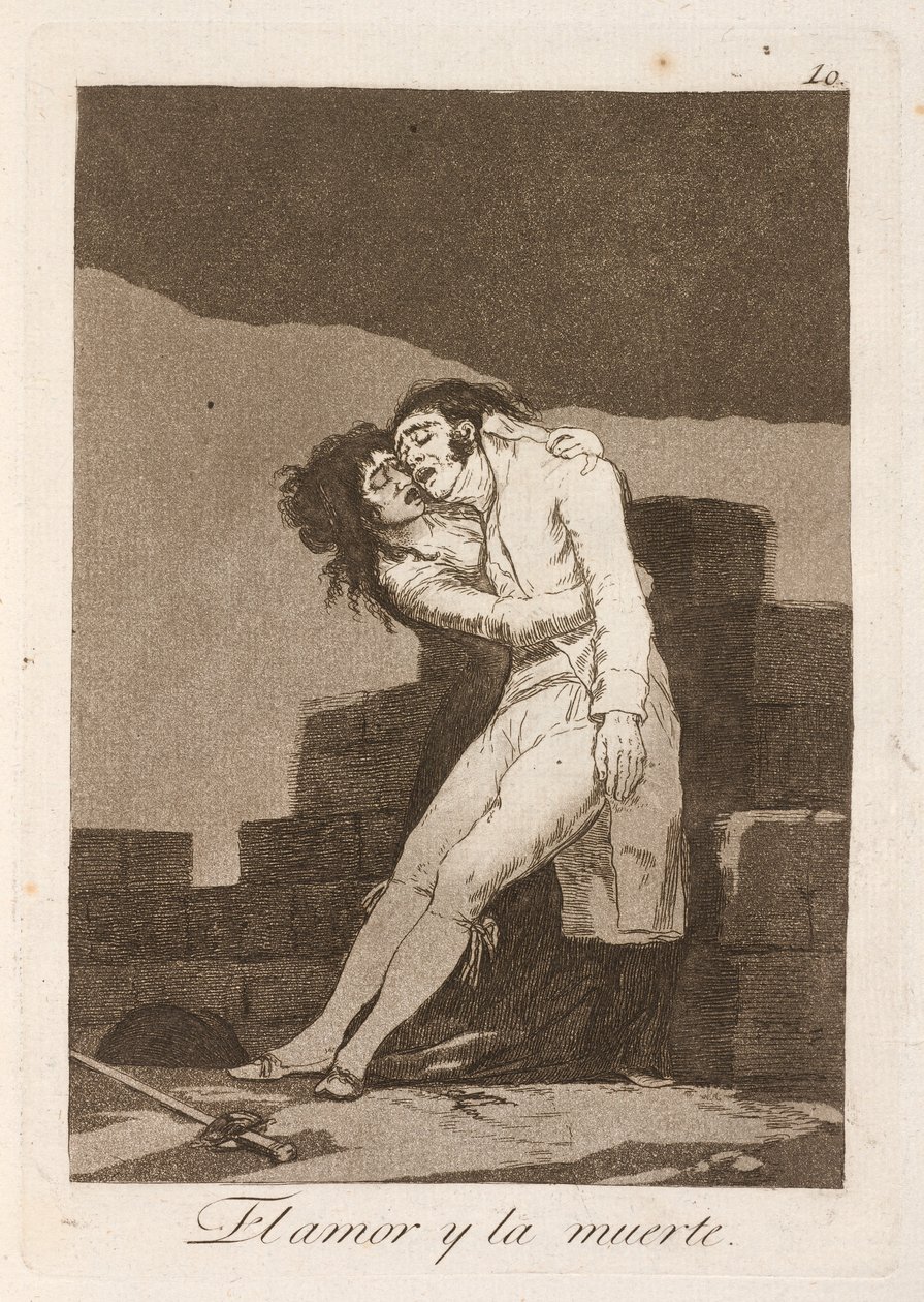 amor e morte de Francisco de Goya