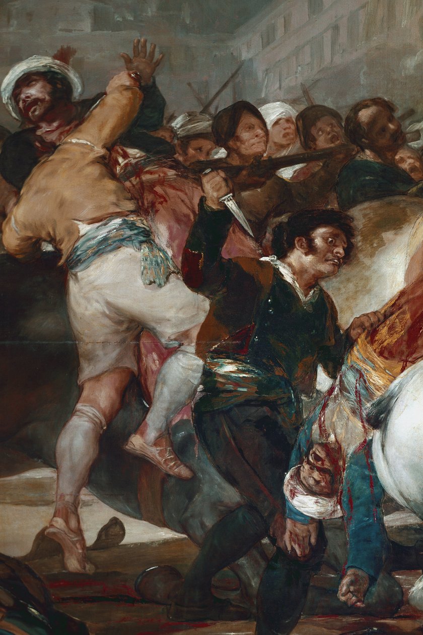 El dos de Mayo (2 de Maio) ou A carga dos Mamelucos. Detalhe (óleo sobre tela de Francisco de Goya