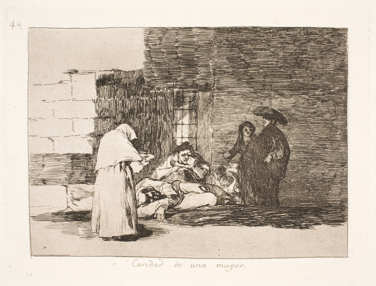Misericórdia de uma mulher (49) de Francisco de Goya