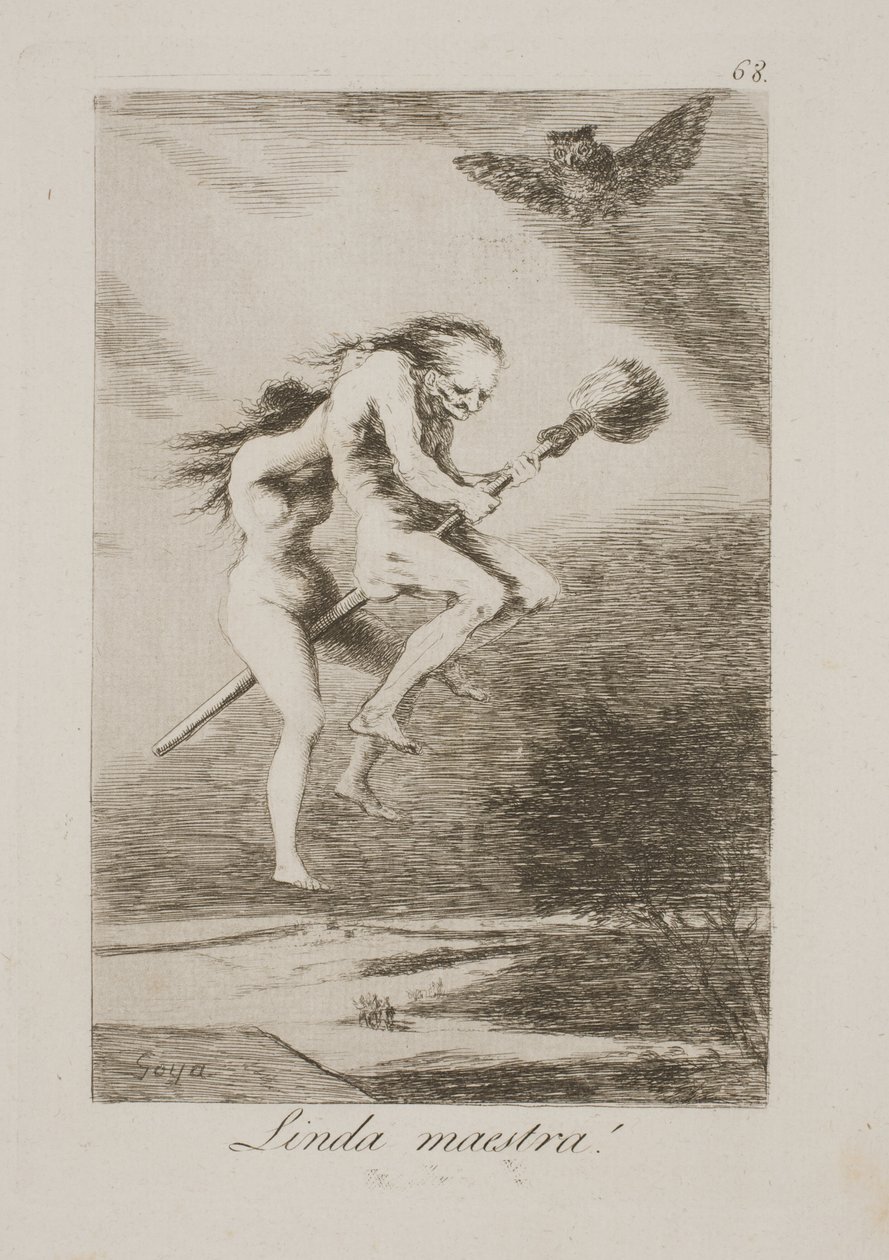 Um belo professor mestre de Francisco de Goya