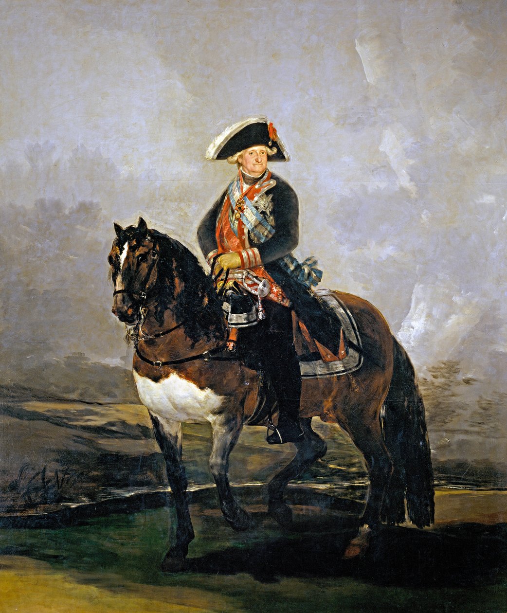 Retrato equestre de Carlos IV da Espanha, 1801 de Francisco de Goya