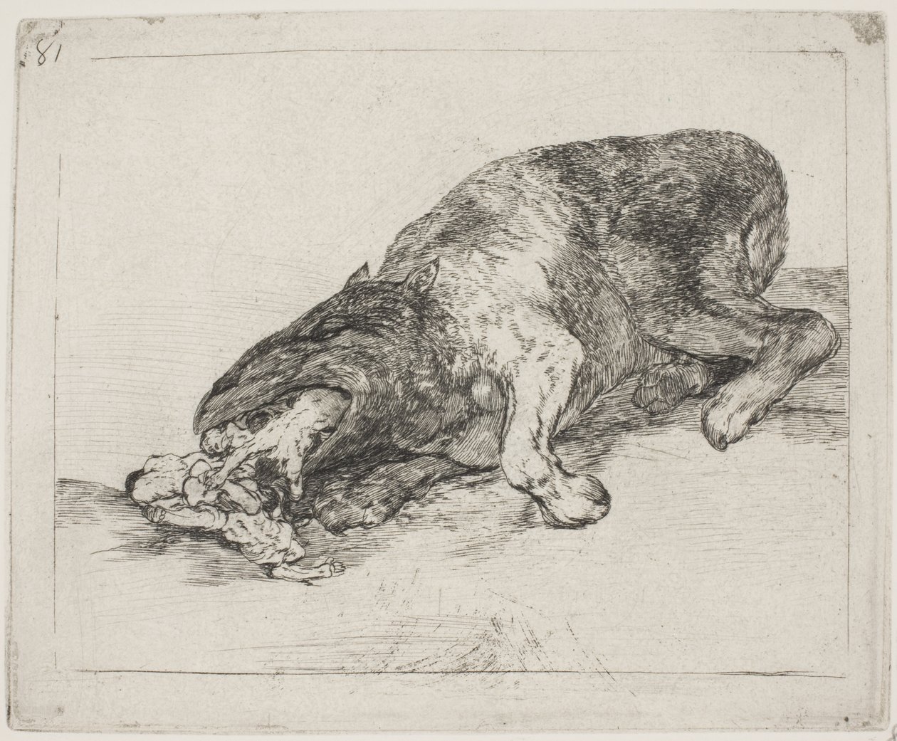 Um monstro selvagem (81) de Francisco de Goya