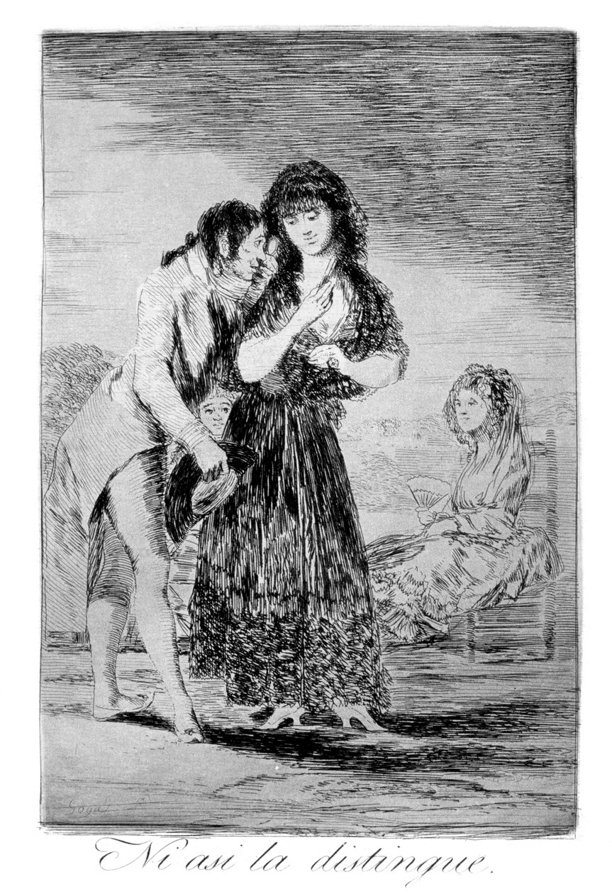 Mesmo assim, ele não pode vê-la, 1799 de Francisco de Goya