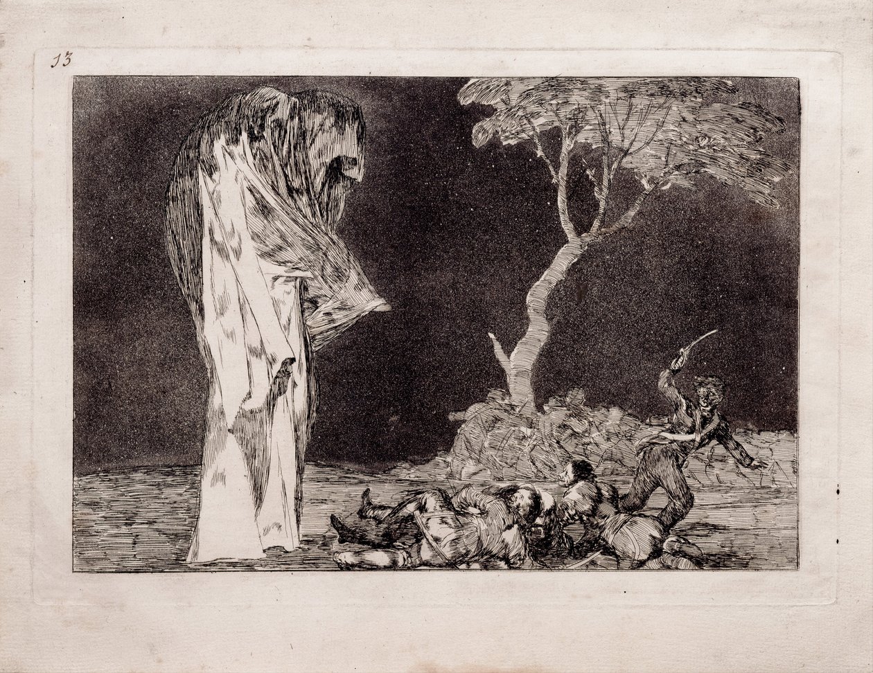 Loucura temível da série Los Disparates Follies, 1815-1819 de Francisco de Goya
