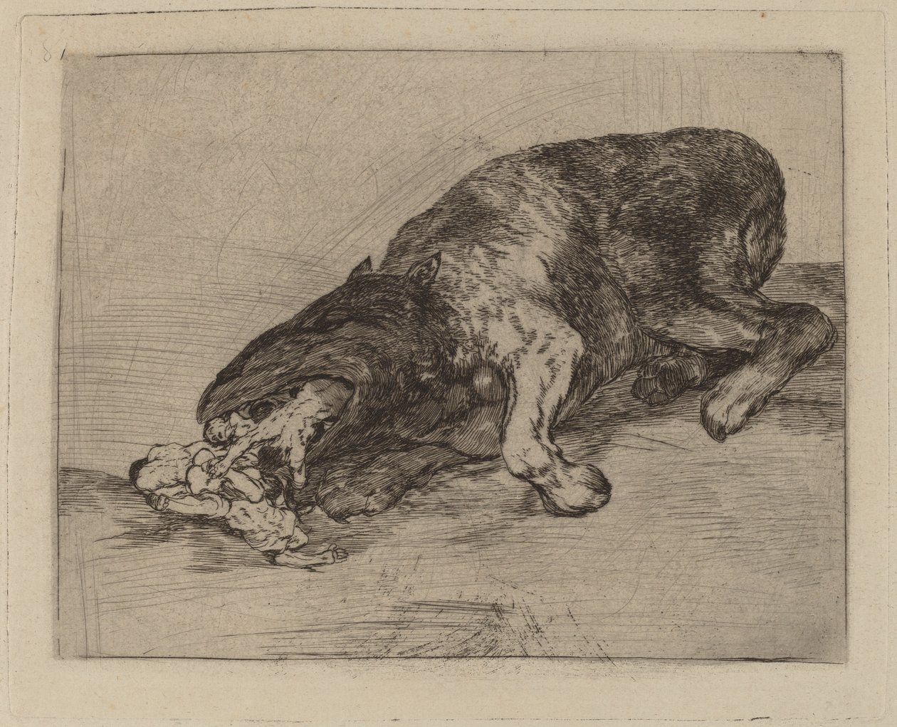 Monstro feroz! (Monstro feroz!) de Francisco de Goya