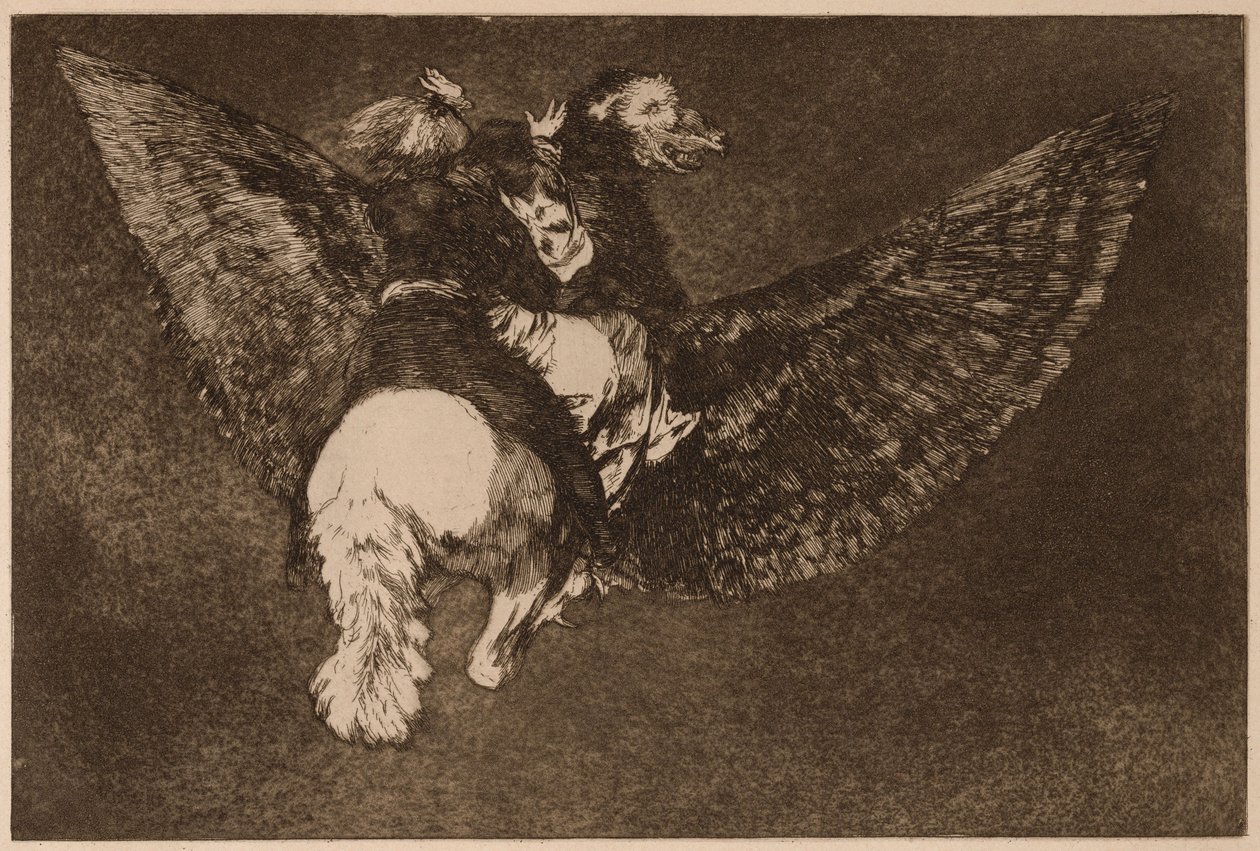 «Flying Folly» (Disparate volante), da série «Los Disparates» de Francisco de Goya