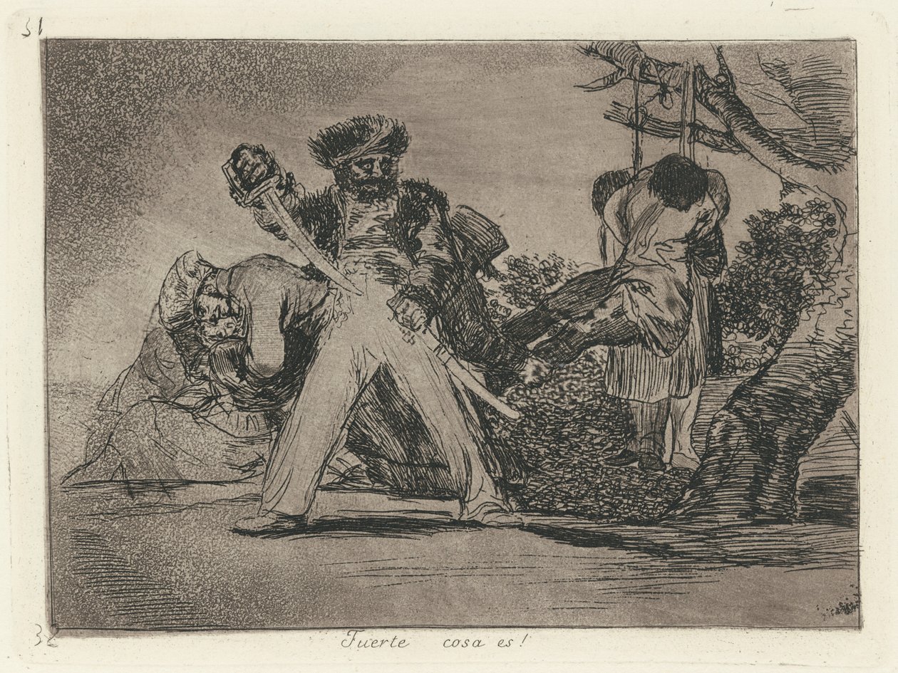 Coisa forte é! (Isso é difícil!) de Francisco de Goya