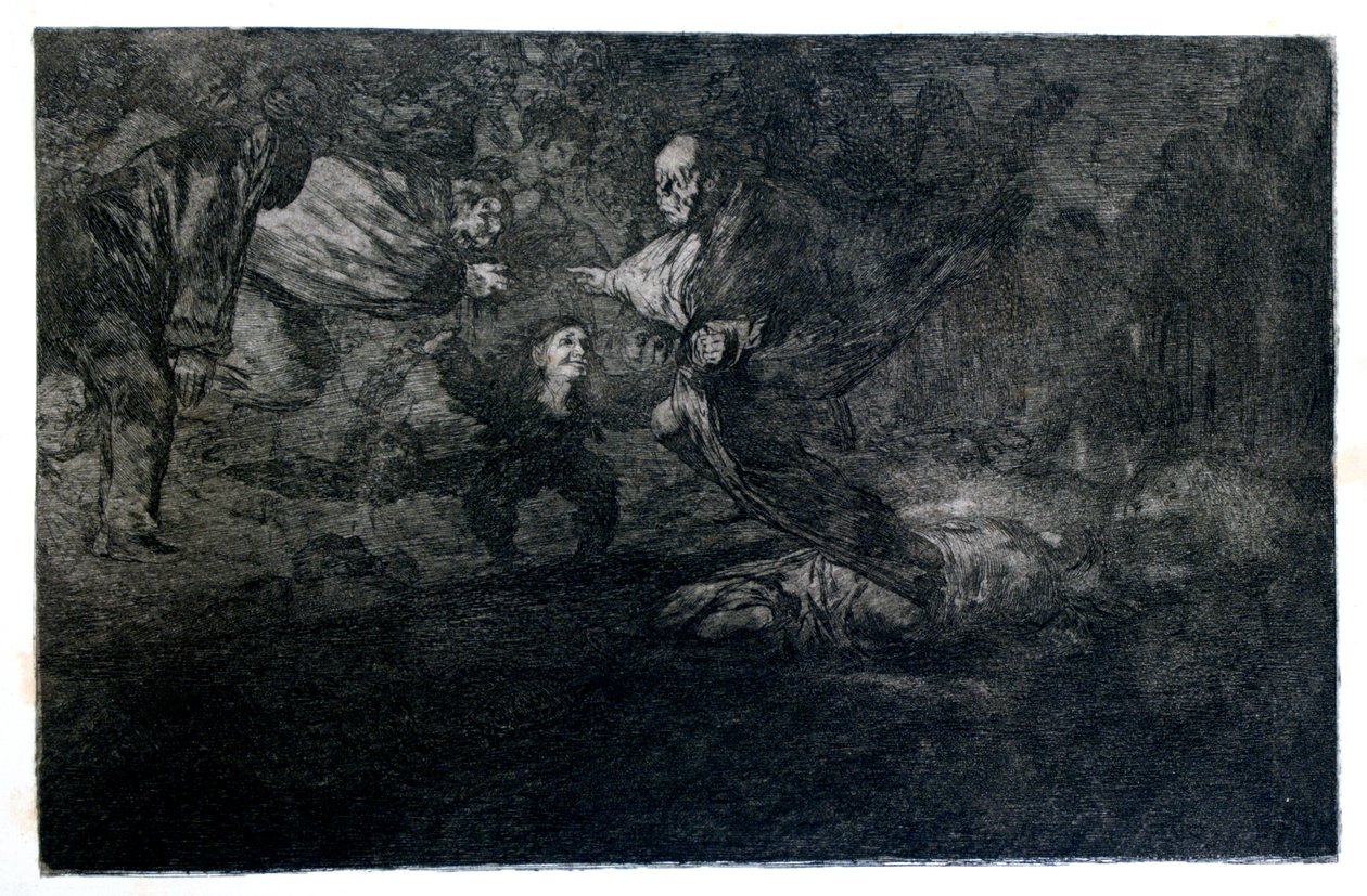 Enigma Funerário, 1819-1823 de Francisco de Goya
