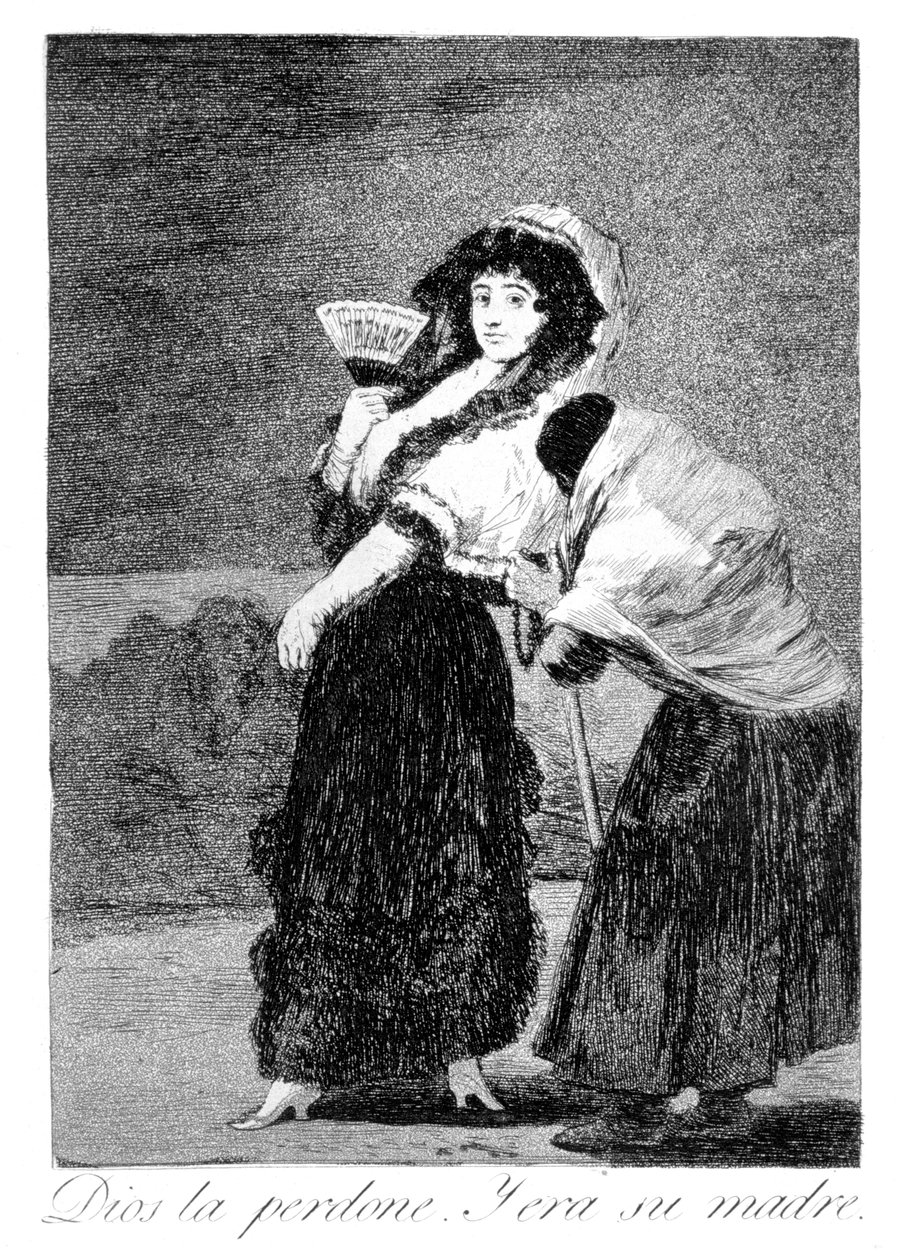 Deus a perdoe, e era sua mãe, 1799 de Francisco de Goya