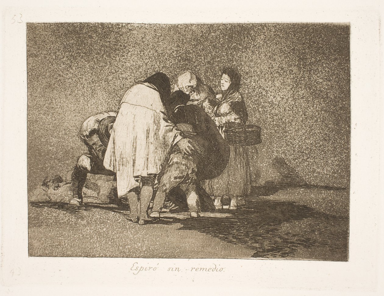 Ele morreu sem que ninguém pudesse ajudá-lo (53) de Francisco de Goya
