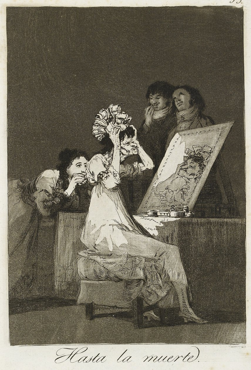 Até a morte, 1799 (gravura, drypoint e aquatinta) de Francisco de Goya