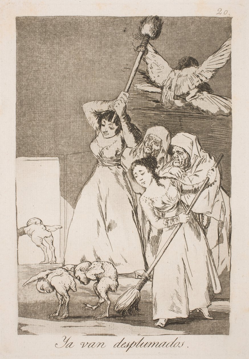 Aqui eles são depenados por todas as penas de Francisco de Goya