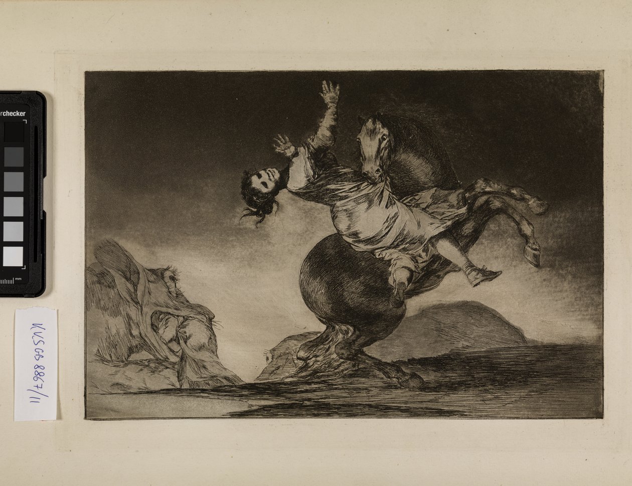 The Horse Kidnapper (Uma mulher e um cavalo, deixe alguém domá-los) de Francisco de Goya