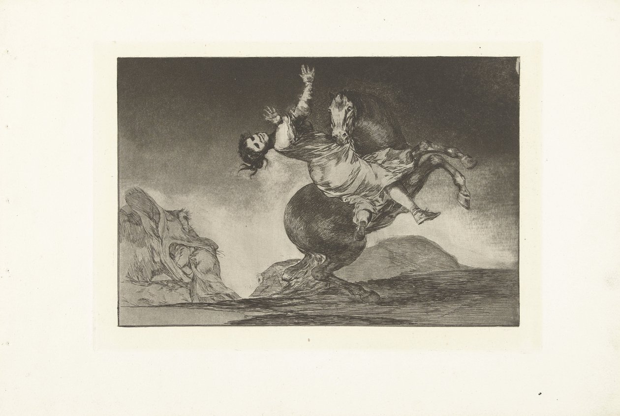 O cavalo raptor
El caballo raptor
Los Disparates (Os Provérbios) (título da série)
Los Proverbios (Os Provérbios) (título da série) de Francisco de Goya
