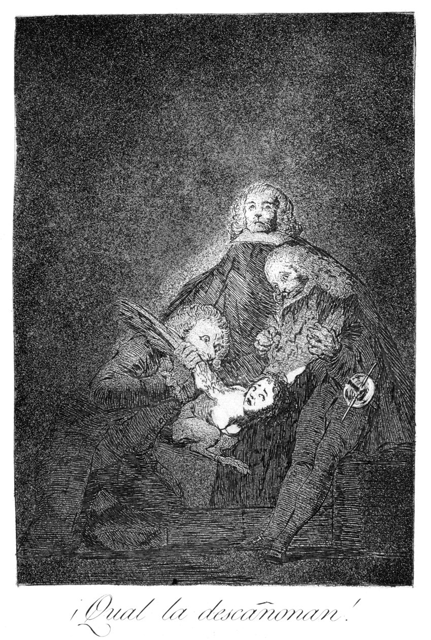 Como eles a arrancam !, 1799 de Francisco de Goya