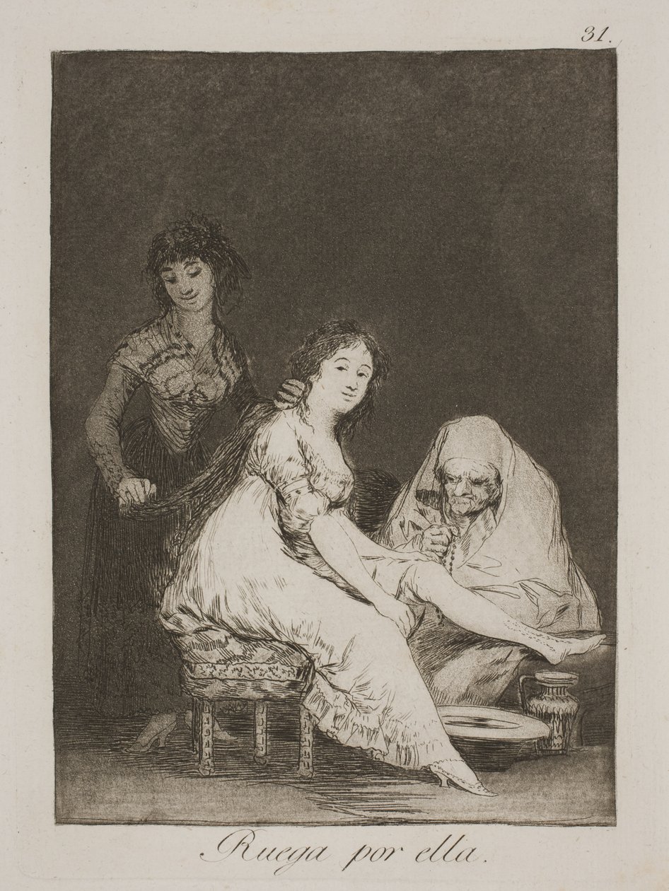 Ela reza por ela de Francisco de Goya