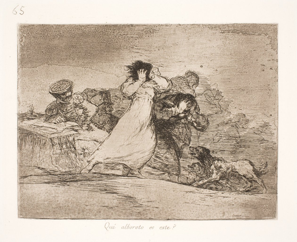 O que significa essa confusão? (65) de Francisco de Goya