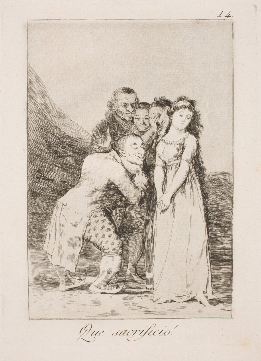 Que sacrifício de Francisco de Goya