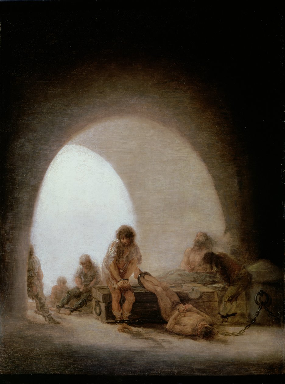 Interior da prisão, 1793-94 de Francisco de Goya