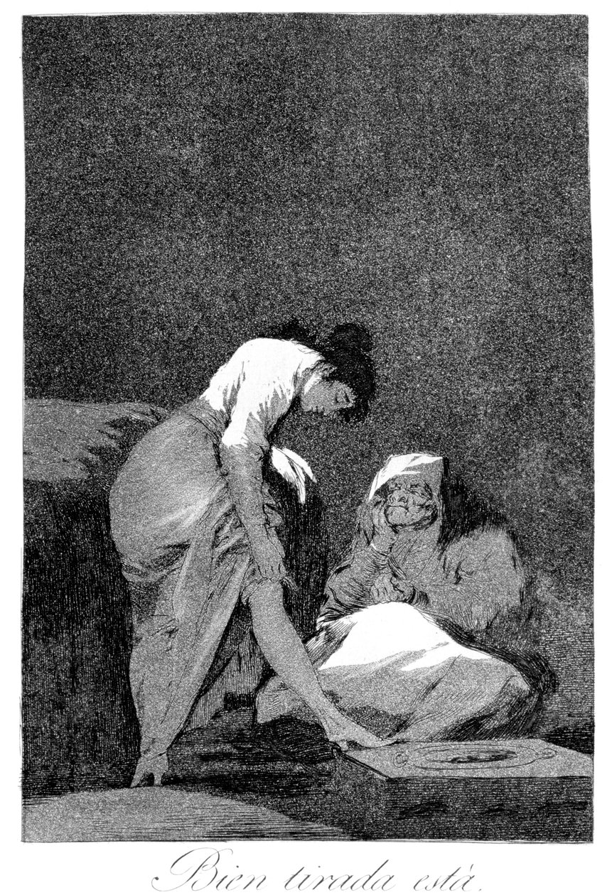 É bem esticada, 1799 de Francisco de Goya