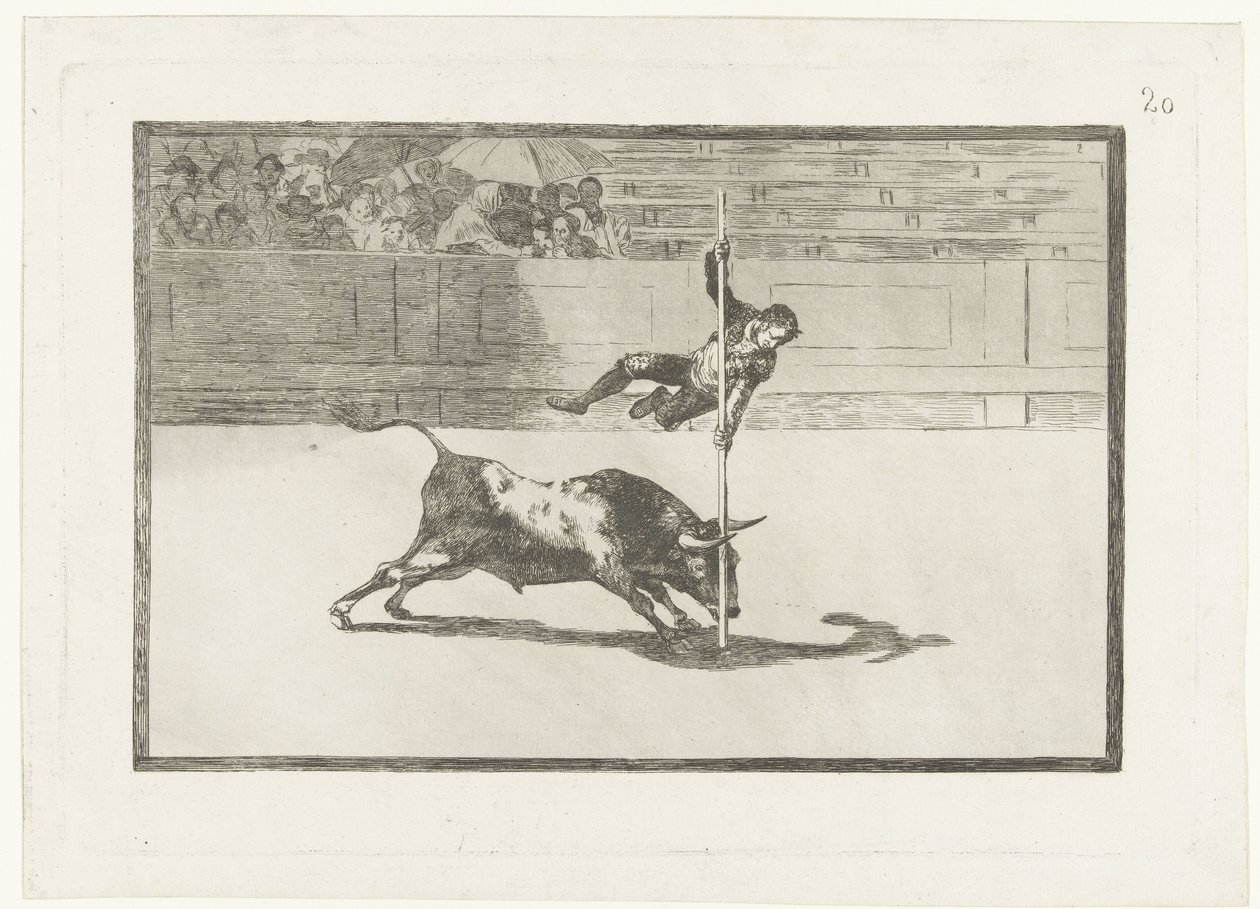 Juanito Apiñani na arena de arena van Madrid
A leveza e ousadia de Juanito Apiñani na arena de Madrid
Tourada (título da série)
Stierenvechten (título da série) de Francisco de Goya