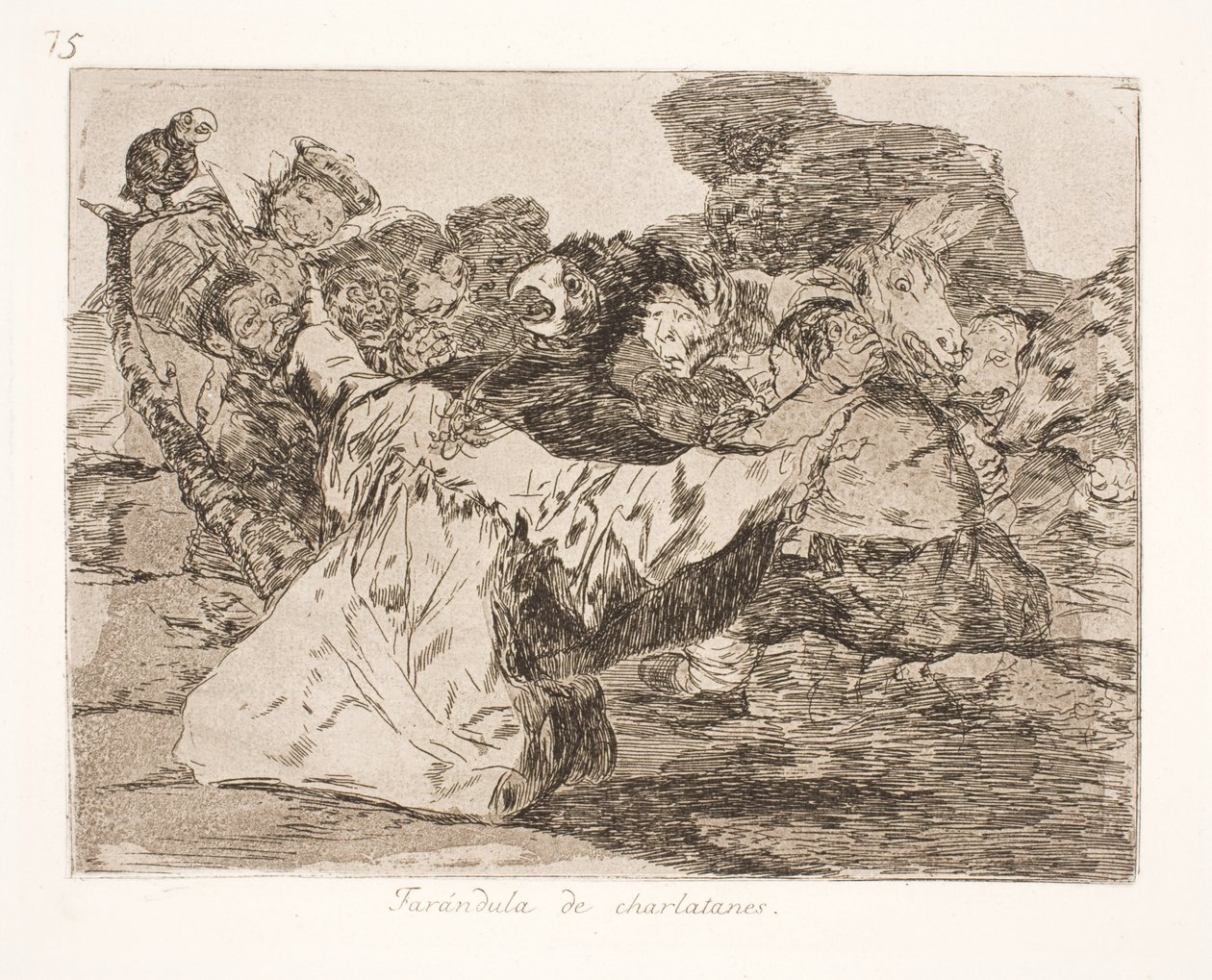 A Dança Redonda do Quack (75) de Francisco de Goya
