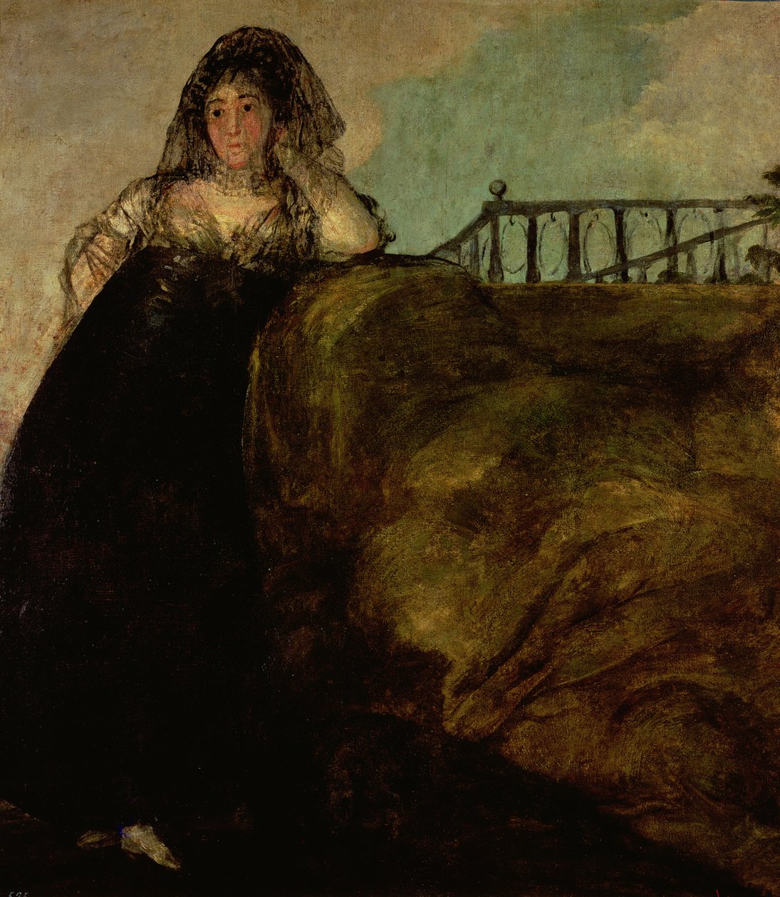 Leocadia Zorilla, a dona de casa do artista, c.1821 de Francisco de Goya