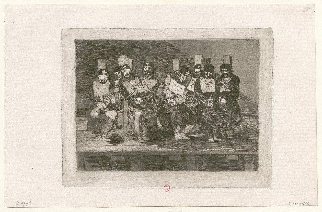 Os desastres da guerra, prancha 35: Não se pode saber porquê de Francisco de Goya