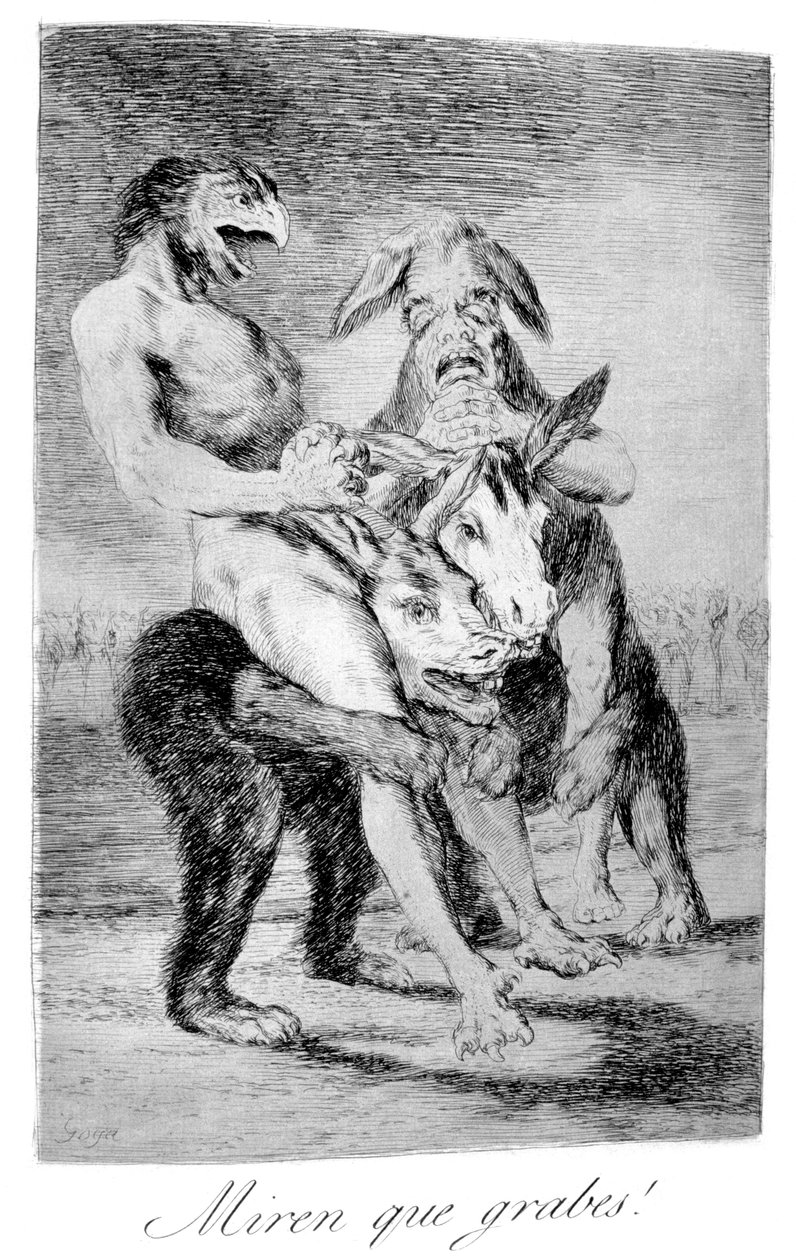 Veja como são solenes !, 1799 de Francisco de Goya