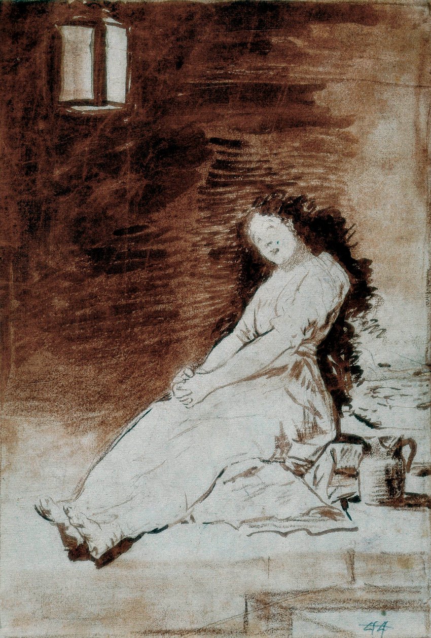 Los Caprichos: "Porque Ela Era Susceptível" de Francisco de Goya