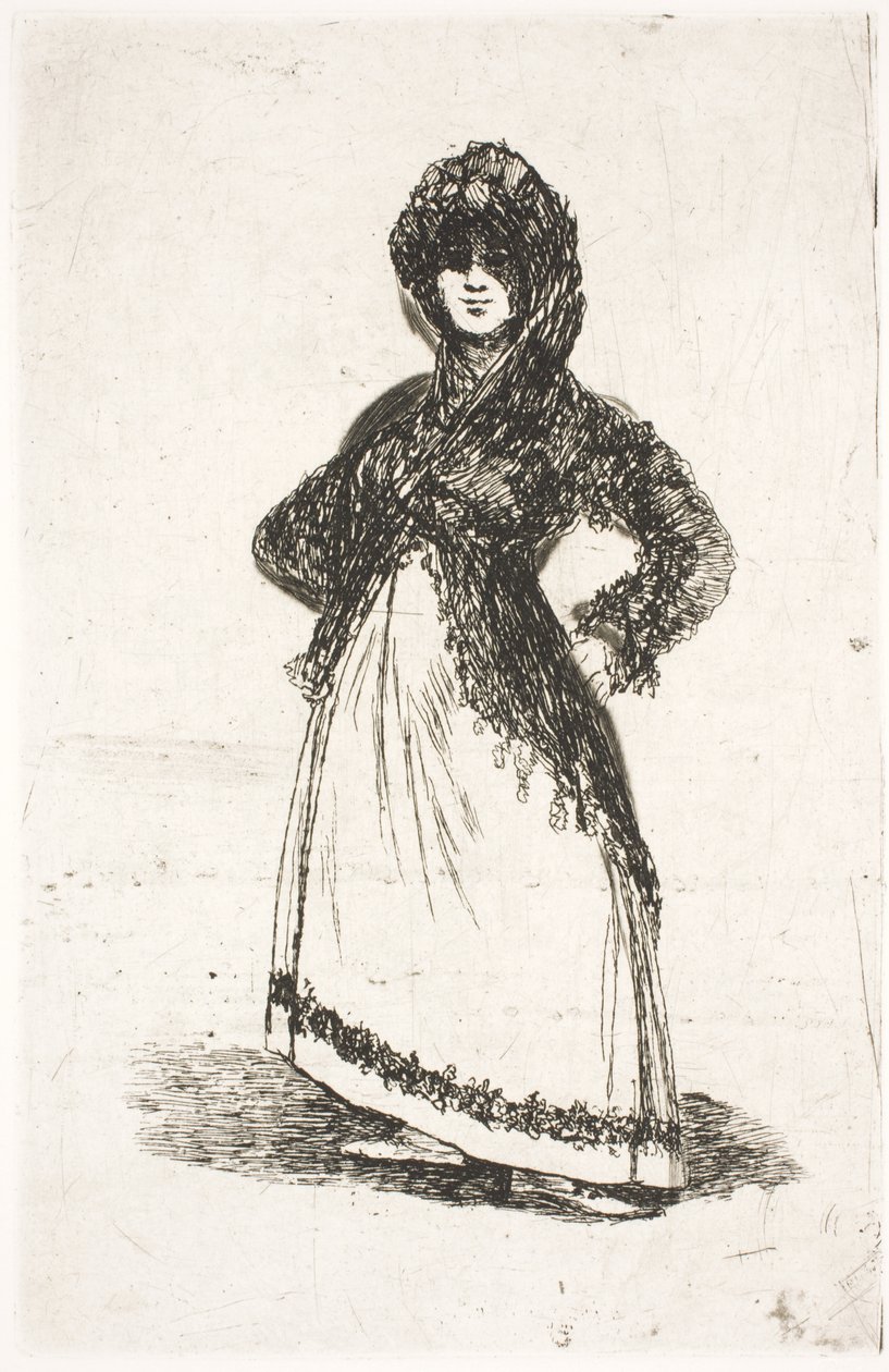Maja, de pé de Francisco de Goya