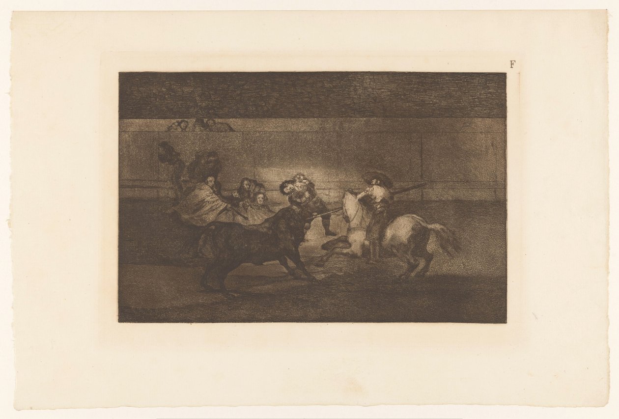 O homem lançava no corno do touro
Mort de Pepe Illo
Tourada (título da série)
La Taureaumachie (título da série)
La Tauromaquia (título da série) de Francisco de Goya