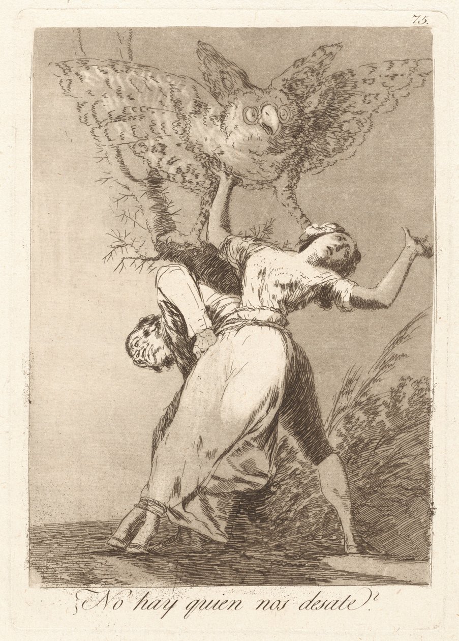 Não há ninguém para nos desamarrar? (Ninguém pode nos desatar?) de Francisco de Goya