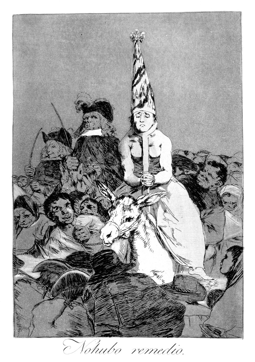 Nada poderia ser feito sobre isso, 1799 de Francisco de Goya