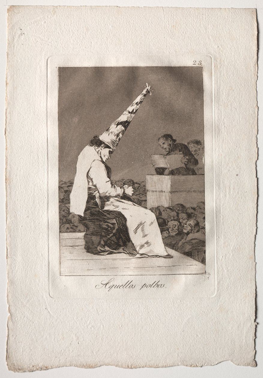 Oitenta Caprichos: Aqueles Polbos de Francisco de Goya