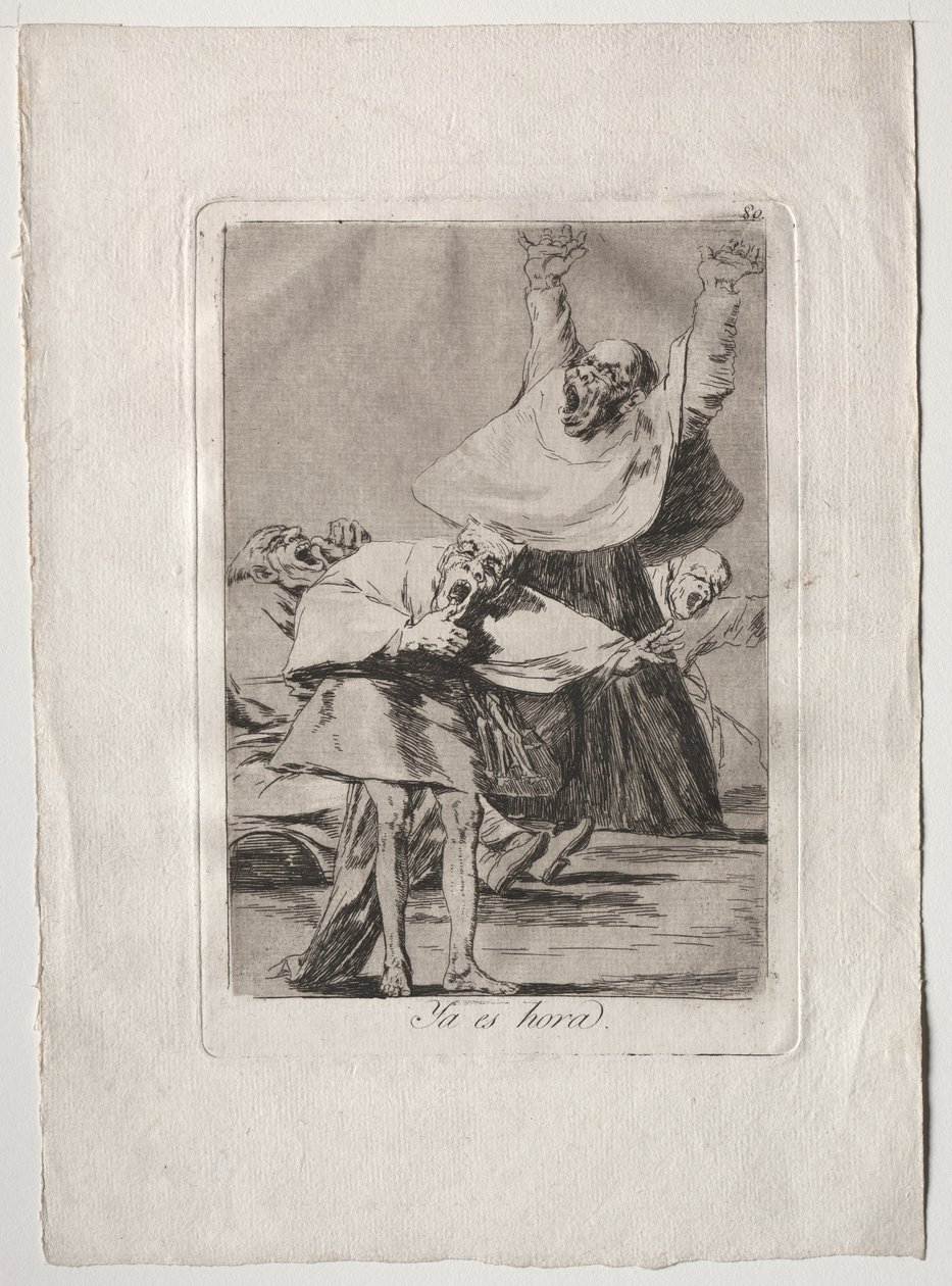 Oitenta Caprichos: Está na Hora de Francisco de Goya