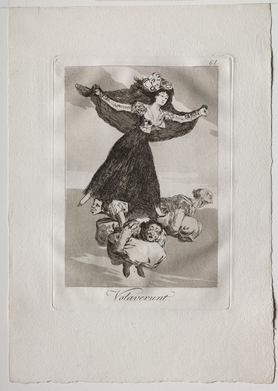 Oitenta Caprichos: Volaverunt de Francisco de Goya