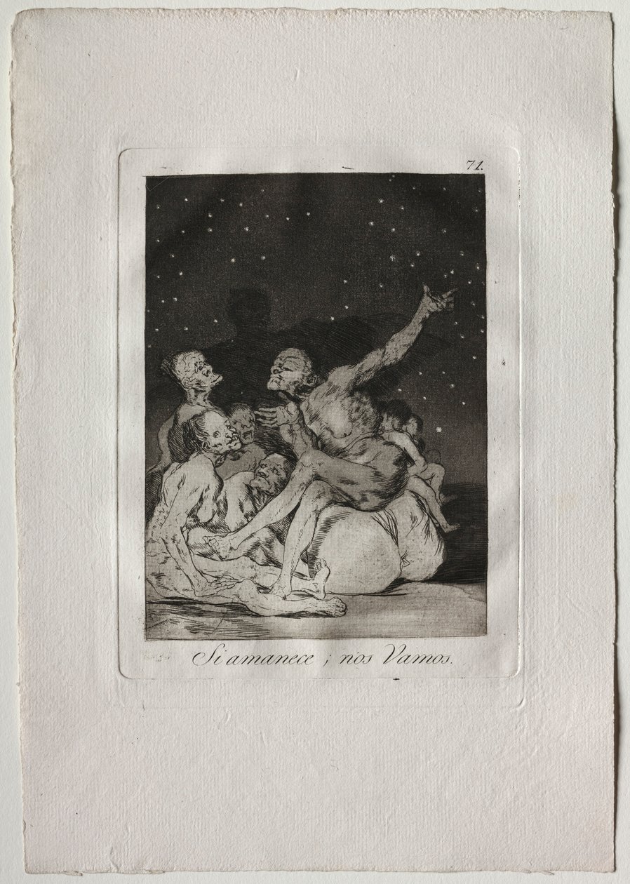 Ochenta Caprichos: Quando o dia terminar, 1793-1798. de Francisco de Goya
