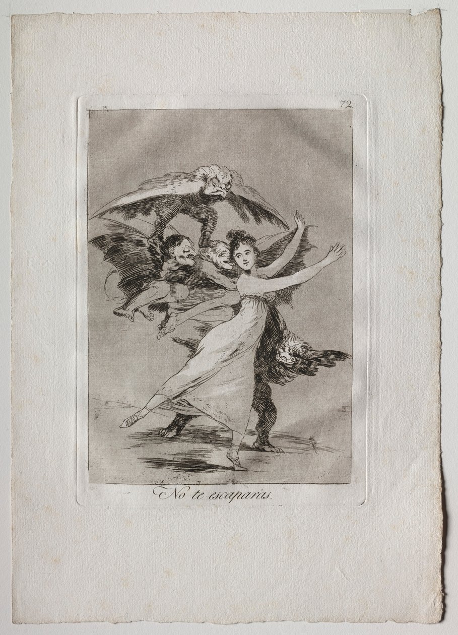 Ochenta Caprichos: Você não escapará, 1793-1798. de Francisco de Goya