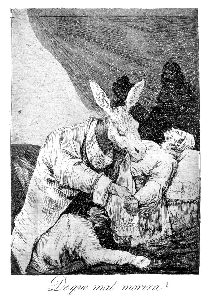 Do que doente ele morre, 1799 de Francisco de Goya