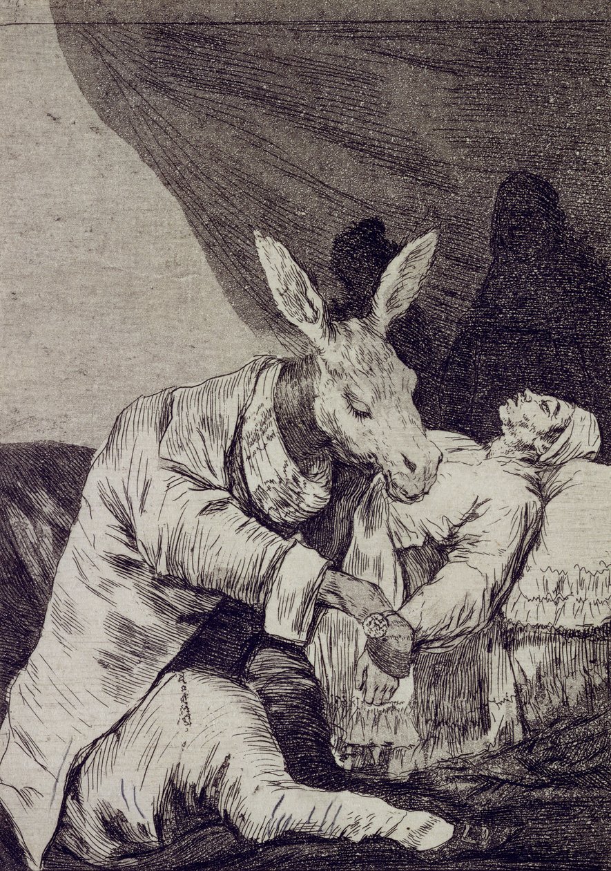 De que mal ele morrerá Capricho No 40 de Francisco de Goya