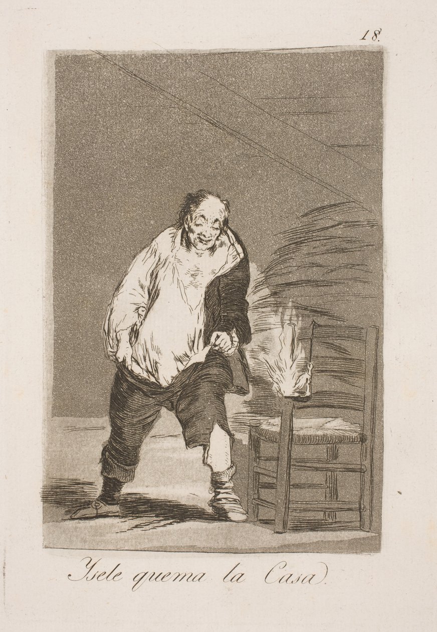 E eles queimam sua casa de Francisco de Goya