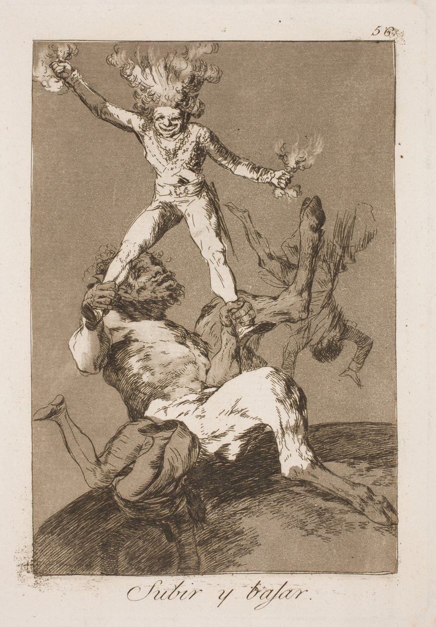 Para cima e para baixo de Francisco de Goya
