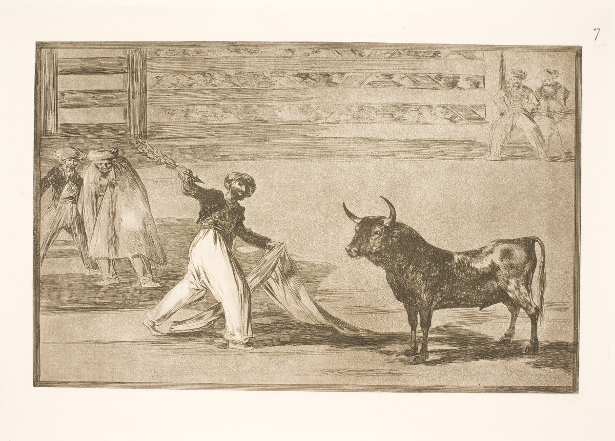 A origem dos arpões ou banderillas de Francisco de Goya