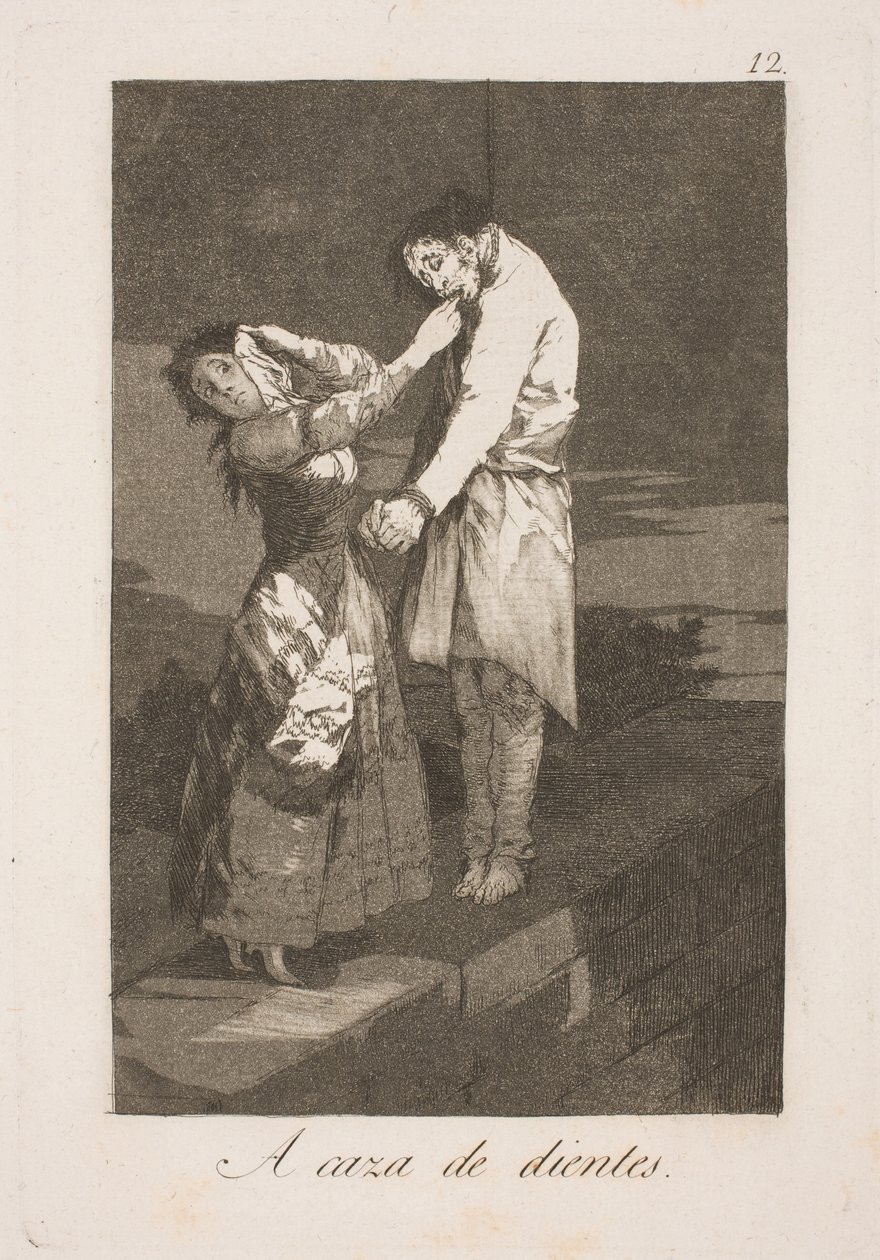 Em busca de dentes de Francisco de Goya