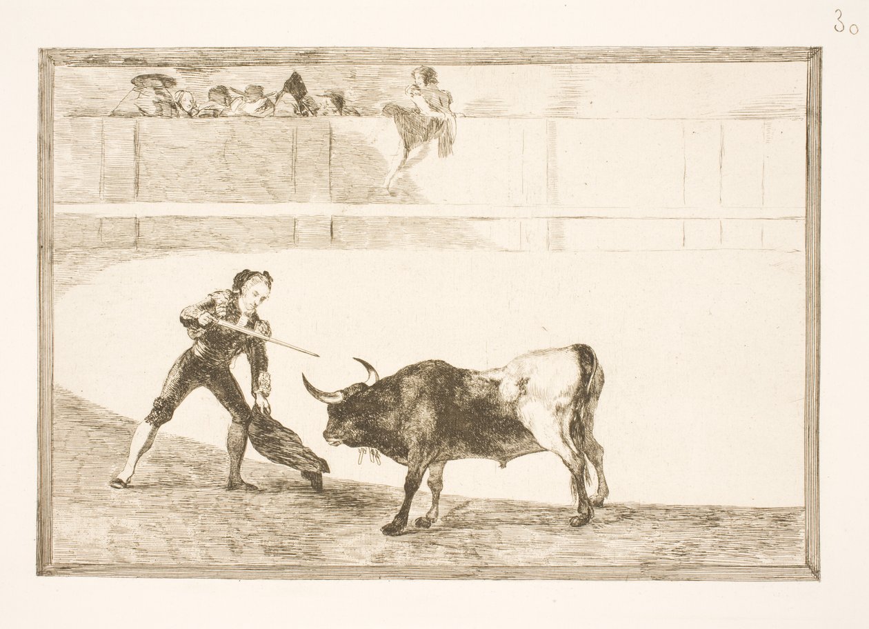 Pedro Romero mata o touro coxo de Francisco de Goya