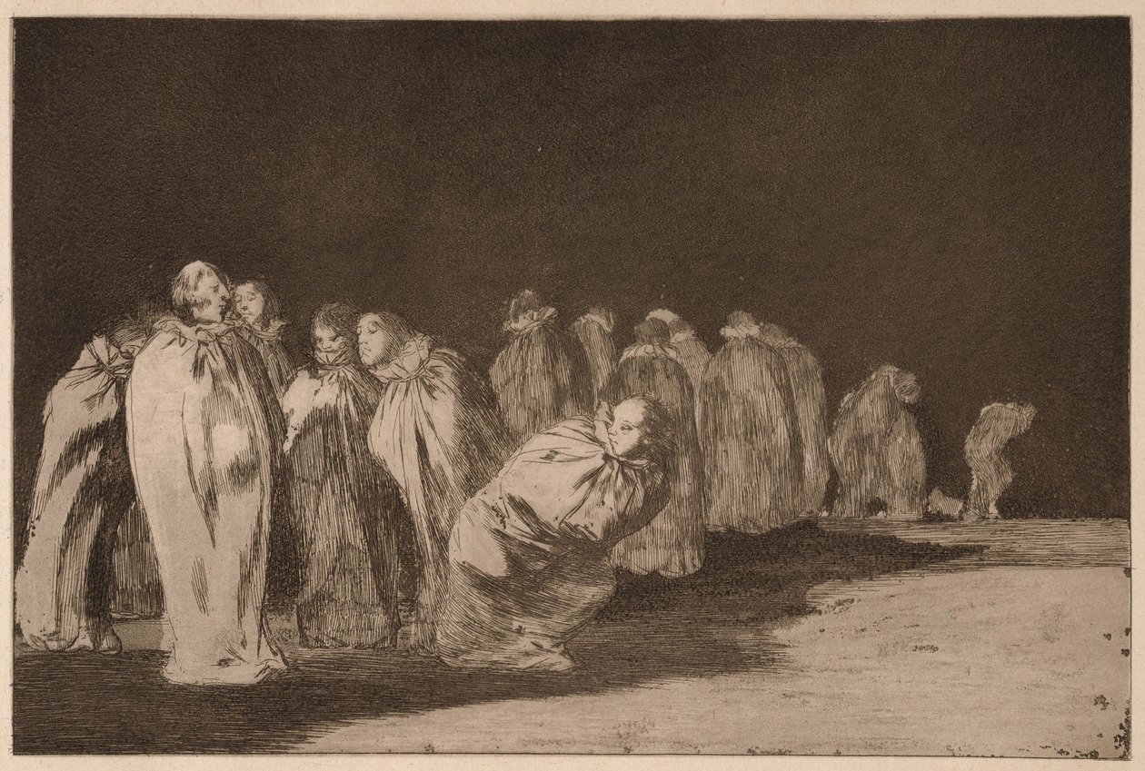 Pessoas em sacos (Los ensacados), da série Los Disparates de Francisco de Goya