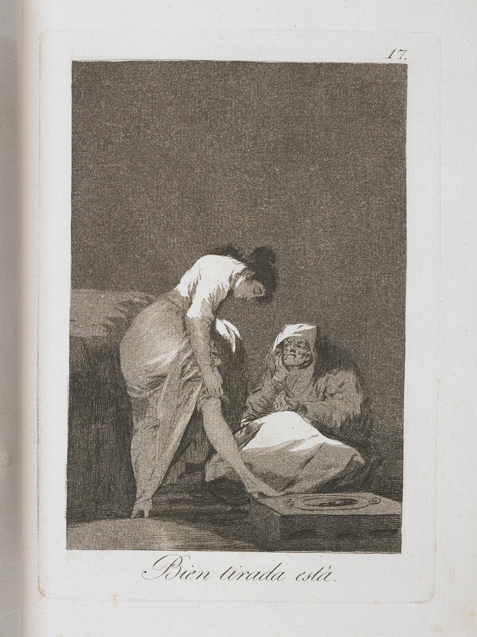 Prato de Los Caprichos, 1797-1798 de Francisco de Goya